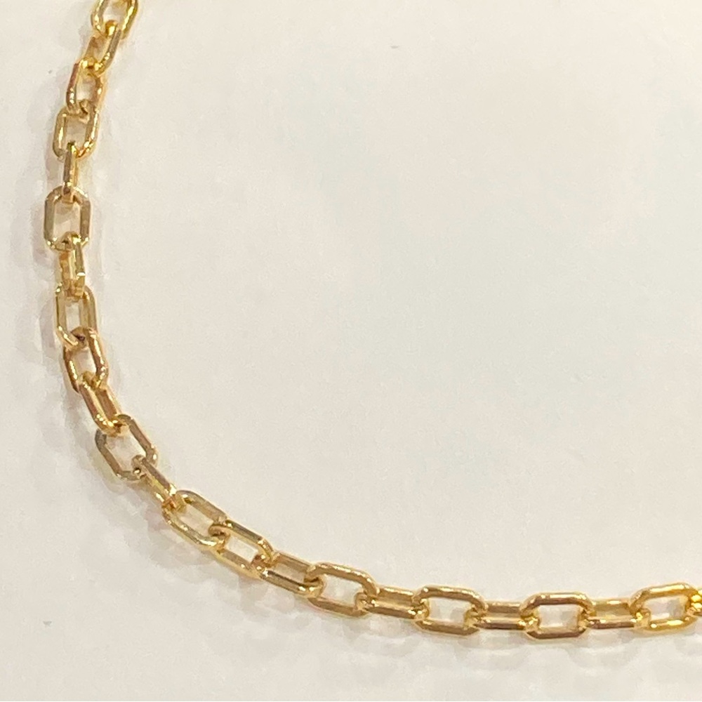 Brand new 10k Italy paperclip Gold bracelet - Picture 2 of 6